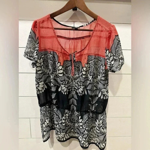Mossimo Supply Co. Tops - Mossimo Sheer Blouse- Size XL
